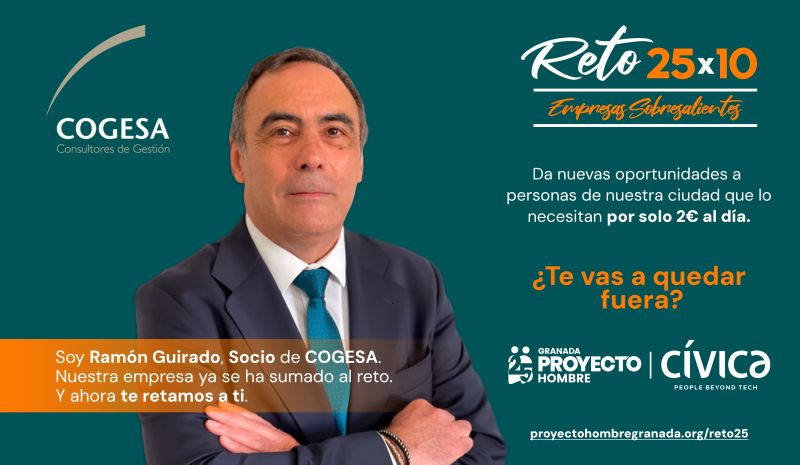 RETO 25×10 DE PROYECTO HOMBRE GRANADA